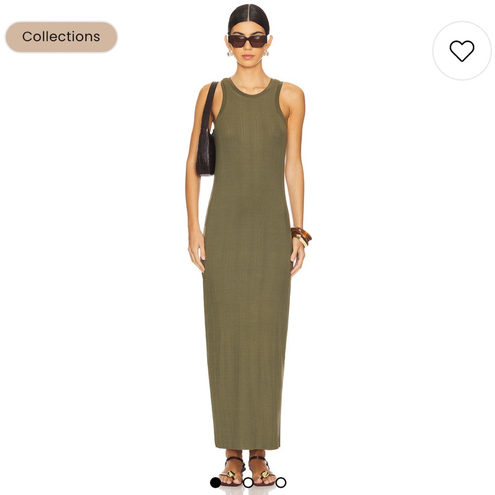 Volcom | Tank Maxi Dress cotton Army Green